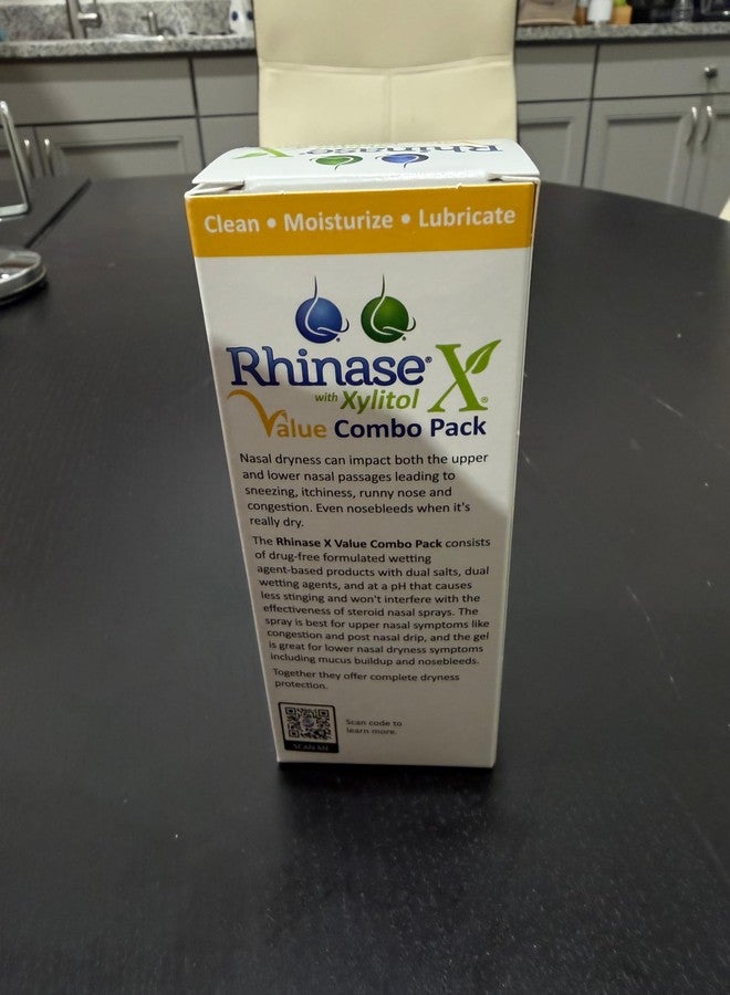 Rhinase X Value Combo Pack (15 ml Lubricating Nasal Mist & 15 ml Soothing Nasal Gel) for Dry Nose, nosebleeds - Image 5